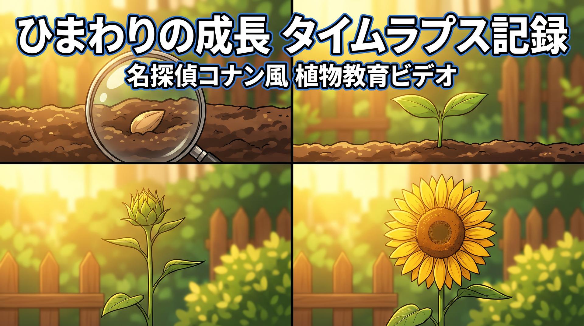 丝瓜视频植物视频-向日葵生长延时